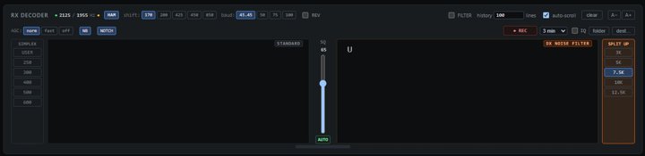 RX decoder in SPLIT UP 7.5K