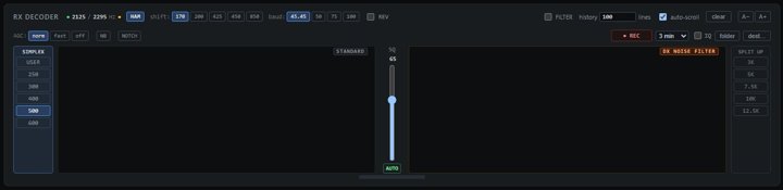 RX decoder with NB and NOTCH